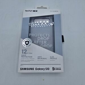 Tech21 Samsung Galaxy S10 Protective Case Evo Check Shark Blue Antimicrobial